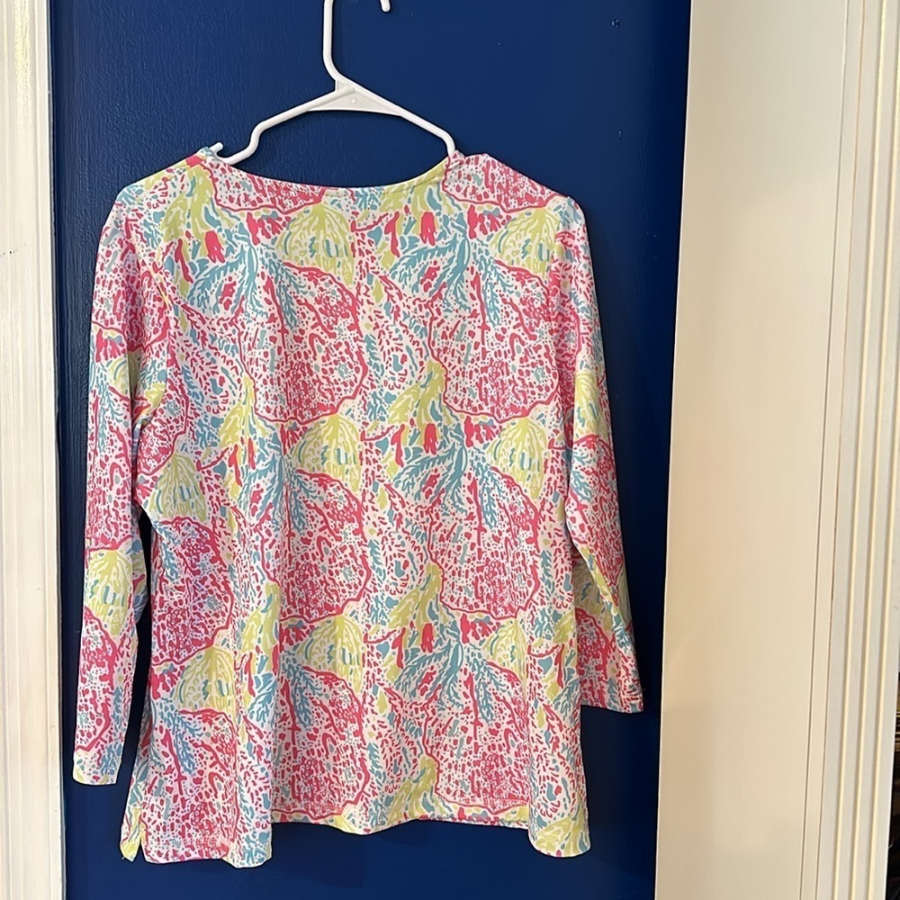 Women’s Anthony’s Multi Color Nylon & Spandex Long Sleeve Top Size Large - Picture 6 of 7